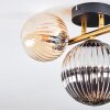 Chehalis Plafondlamp, Kogellampje Goud, Zwart, 3-lichts