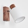 Fallhagen Wandlamp, Muurspot Chroom, Hout donker, 1-licht