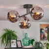 Ripoll Plafondlamp, Kogellampje Chroom, Rookkleurig, 3-lichts