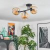 Ripoll Plafondlamp, Kogellampje Amber, 3-lichts
