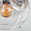 Ripoll Plafondlamp, Kogellampje Duidelijk, Rookkleurig, 3-lichts