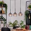 Koyoto Hanglamp, Kogellampje, Hanglamp Natuurlijke kleuren, Zwart, 3-lichts