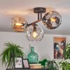 Ripoll Plafondlamp, Kogellampje Amber, Duidelijk, Rookkleurig, 3-lichts