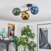 Ripoll Plafondlamp, Kogellampje Blauw, Goud, Groen, 3-lichts