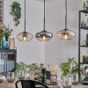 Mertola Hanglamp, Hanglamp Amber, Duidelijk, Rookkleurig, 3-lichts