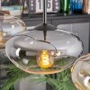 Mertola Hanglamp, Hanglamp Amber, Duidelijk, Rookkleurig, 3-lichts