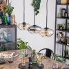 Mertola Hanglamp, Hanglamp Amber, Duidelijk, Rookkleurig, 3-lichts