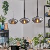 Mertola Hanglamp, Hanglamp Rookkleurig, 3-lichts