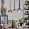Mertola Hanglamp, Hanglamp Amber, Duidelijk, Rookkleurig, 3-lichts