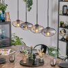 Mertola Hanglamp, Hanglamp Amber, Duidelijk, Rookkleurig, 4-lichts