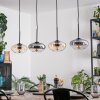 Mertola Hanglamp, Hanglamp Amber, Duidelijk, Rookkleurig, 4-lichts