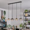 Mertola Hanglamp, Hanglamp Amber, Duidelijk, Rookkleurig, 4-lichts