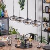 Mertola Hanglamp, Hanglamp Duidelijk, Rookkleurig, 4-lichts