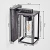 Portalis Wandlamp voor buiten, Wandlamp Zwart, Zilver, 1-licht