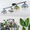 Gastor Plafondlamp, Kogellampje Blauw, Chroom, Groen, Duidelijk, Rookkleurig, 4-lichts