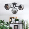 Ripoll Plafondlamp, Kogellampje Chroom, Rookkleurig, 3-lichts