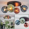 Ripoll Plafondlamp, Kogellampje Blauw, Groen, Koperkleurig, 4-lichts