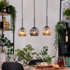 Koyoto Hanglamp, Kogellampje, Hanglamp Natuurlijke kleuren, Zwart, 3-lichts