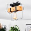 Sernadelo Plafondlamp Natuurlijke kleuren, Zwart, 1-licht