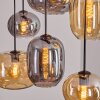 Apedo Hanglamp, Kogellampje, Hanglamp Amber, Rookkleurig, 6-lichts