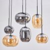 Apedo Hanglamp, Kogellampje, Hanglamp Amber, Rookkleurig, 6-lichts