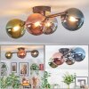 Chehalis Plafondlamp, Kogellampje Blauw, Chroom, Groen, Koperkleurig, Rookkleurig, 4-lichts