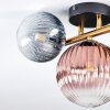 Chehalis Plafondlamp, Kogellampje Goud, Zwart, 3-lichts