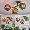 Ripoll Plafondlamp, Kogellampje Goud, Groen, Koperkleurig, 3-lichts