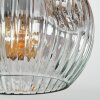 Ripoll Plafondlamp, Kogellampje Amber, Duidelijk, Rookkleurig, 3-lichts