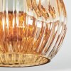 Ripoll Plafondlamp, Kogellampje Amber, 3-lichts