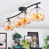Koyoto Plafondlamp, Kogellampje Amber, 4-lichts