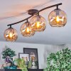 Koyoto Plafondlamp, Kogellampje Amber, 4-lichts