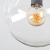 Gastor Plafondlamp, Kogellampje Amber, Duidelijk, Rookkleurig, 4-lichts