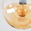 Gastor Plafondlamp, Kogellampje Amber, Duidelijk, Rookkleurig, 4-lichts