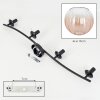 Koyoto Plafondlamp, Kogellampje Amber, Duidelijk, 4-lichts