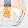 Koyoto Plafondlamp, Kogellampje Amber, Duidelijk, 4-lichts