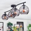 Koyoto Plafondlamp, Kogellampje Rookkleurig, 4-lichts