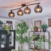 Koyoto Plafondlamp, Kogellampje Rookkleurig, 4-lichts