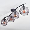Koyoto Plafondlamp, Kogellampje Rookkleurig, 4-lichts