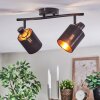 Fallhagen Plafondlamp, Plafondspot Zwart, 2-lichts
