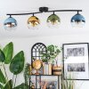 Koyoto Plafondlamp, Kogellampje Blauw, Goud, Groen, Duidelijk, 4-lichts