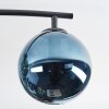 Gastor Plafondlamp, Kogellampje Blauw, Chroom, Groen, Rookkleurig, 4-lichts