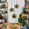 Lauden Hanglamp, Hanglamp Groen, Duidelijk, 3-lichts