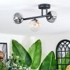 Chehalis Plafondlamp, Kogellampje Amber, Duidelijk, Rookkleurig, 3-lichts