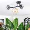 Chehalis Plafondlamp, Kogellampje Amber, Duidelijk, Rookkleurig, 3-lichts