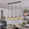 Koyoto Hanglamp, Kogellampje, Hanglamp Amber, Duidelijk, 4-lichts