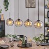 Koyoto Hanglamp, Kogellampje, Hanglamp Amber, Duidelijk, 4-lichts