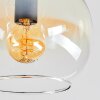 Koyoto Plafondlamp, Kogellampje Amber, Duidelijk, Rookkleurig, 4-lichts