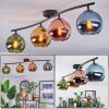 Koyoto Plafondlamp, Kogellampje Blauw, Goud, Groen, Koperkleurig, 4-lichts