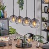 Koyoto Hanglamp, Kogellampje, Hanglamp Duidelijk, Rookkleurig, 4-lichts